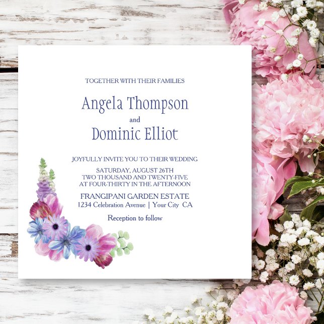 Invitación Boda Floral de Lavender (Subido por el creador)