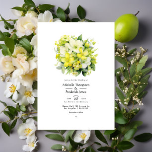 Invitación Boda floral de lima cibernética