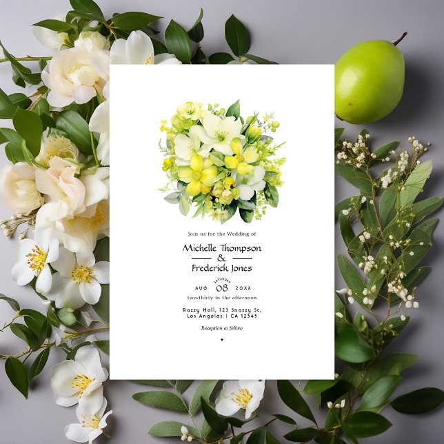 Invitación Boda floral de lima cibernética (Subido por el creador)