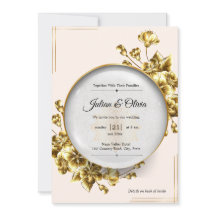 Boda floral de lujo en oro