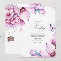 Boda floral de Magnolia rosa