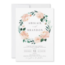 Boda floral de melocotón de jardín romántico en