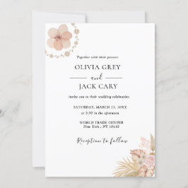 Invitación Boda floral de Moda bohemia