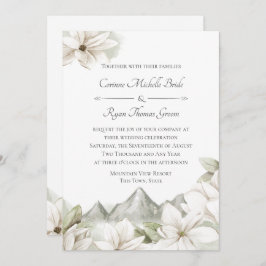 Invitación Boda floral de montaña