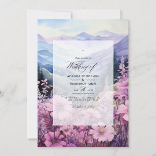 Invitación Boda floral de Mountain Mauve