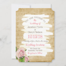 Boda Floral de notas musicales y rosas rosas rosas