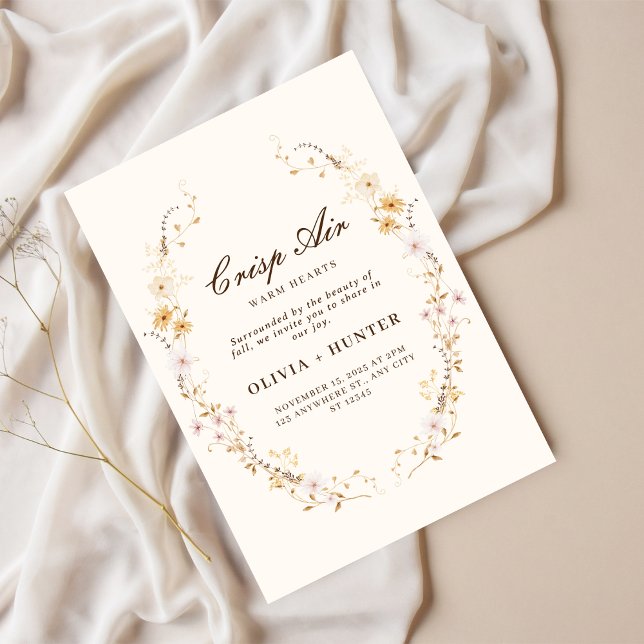 Invitación Boda floral de otoño (Subido por el creador)