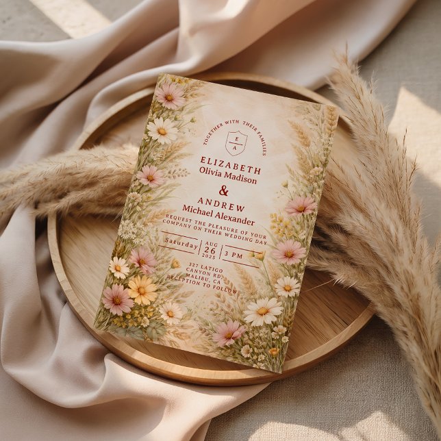 Invitación Boda Floral de Otoño Cálido (Subido por el creador)