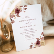 Boda floral de otoño romántico