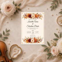 Boda Floral de Otoño Rústico