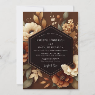 Invitación Boda Floral de Otoño Siena