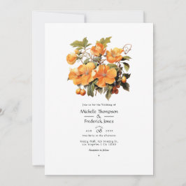 Invitación Boda Floral de Persimmon