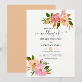 Invitación Boda Floral de Primavera