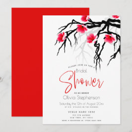 Invitación Boda | Floral de rama de flor japonesa