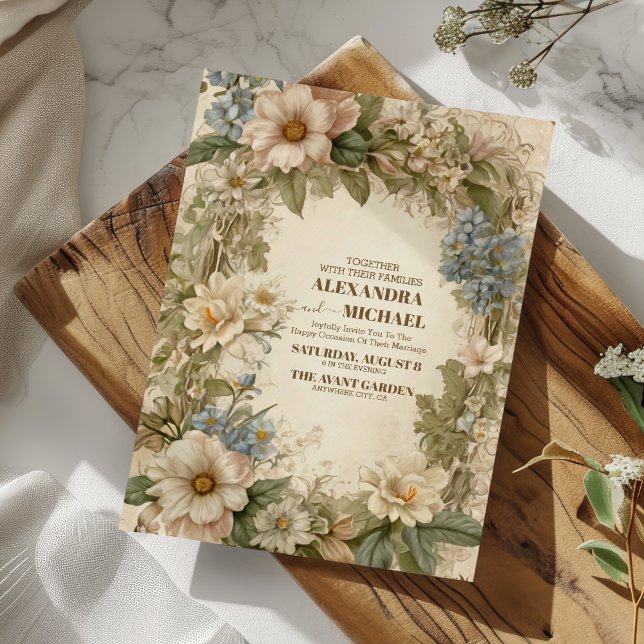 Invitación Boda floral de Royal Victorian (Subido por el creador)