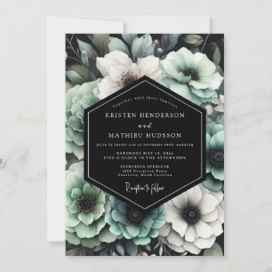 Invitación Boda floral de salvia Moody