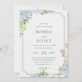 Invitación Boda floral de Summer Garden