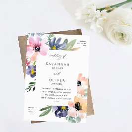 Invitación Boda floral de verano