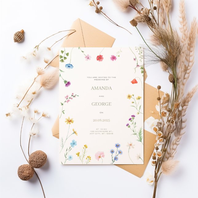 Invitación Boda Floral Delicado (Subido por el creador)