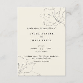 Invitación Boda floral Delicado Moderno con cáscara de huevo 