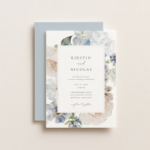 Boda Floral Dusty Blue Garden