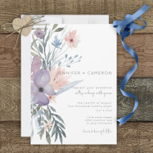 Boda Floral Dusty Purple y Blue Boho