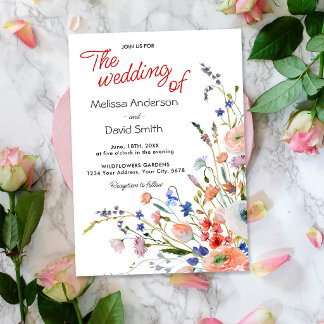 Invitación Boda floral elegante
