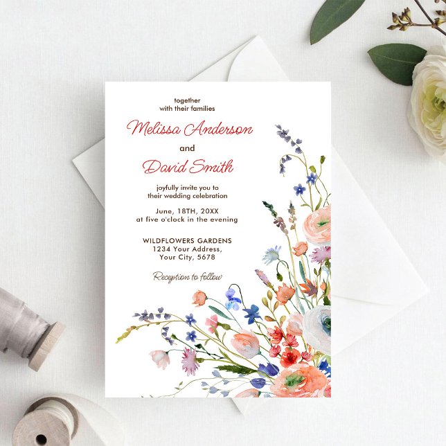 Invitación Boda floral elegante (Subido por el creador)