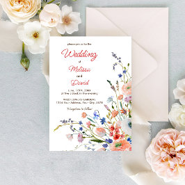 Invitación Boda floral elegante