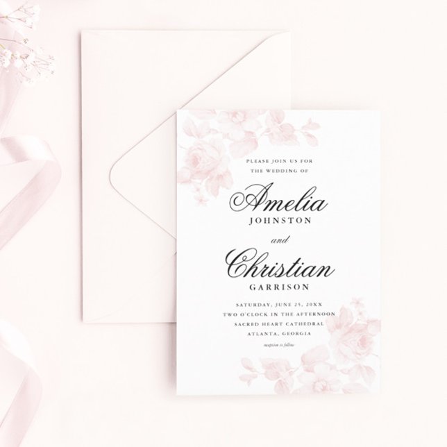 Invitación Boda floral elegante (Subido por el creador)