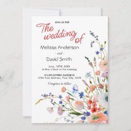 Invitación Boda floral elegante