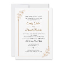 Boda floral elegante de línea de arte en rosa oro
