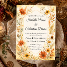 Boda floral elegante de otoño