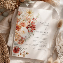 Boda floral elegante de otoño