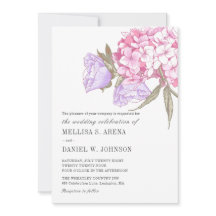 Boda floral elegante rosa púrpura