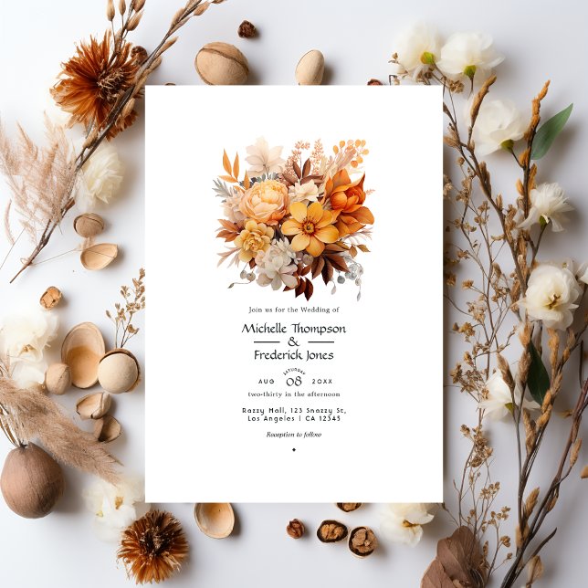 Invitación Boda floral en cáscara de nuez (Subido por el creador)