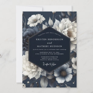 Invitación Boda floral etérea de la marina