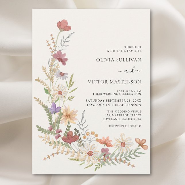 Invitación Boda Floral Fall Wildflower (Subido por el creador)