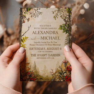 Invitación Boda Floral Fall Wildflowers