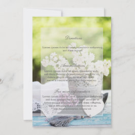 Invitación Boda floral floral de primavera romántica