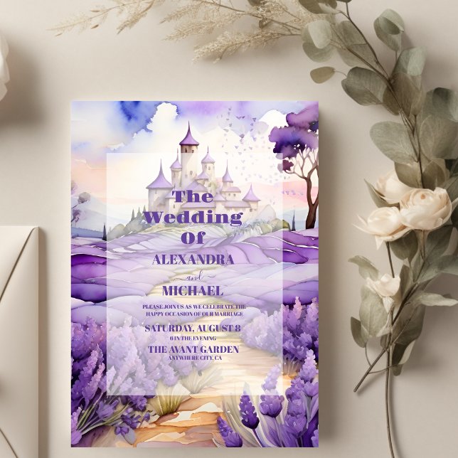 Invitación Boda Floral Lavender (Subido por el creador)