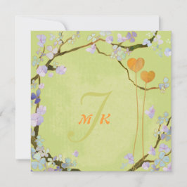Invitación Boda floral Lime Green MidSummer