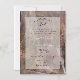 Invitación Boda Floral Malhumorada en Vellum