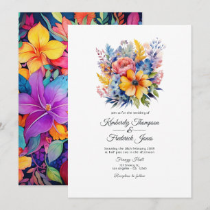 Invitación Boda floral mexicana fiesta floral