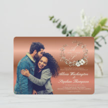 Boda floral minimalista de invierno moderna