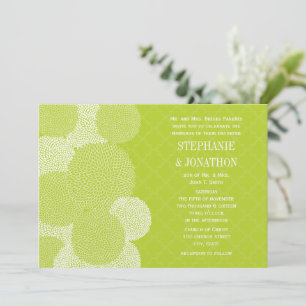 Invitación Boda Floral Moderna de Crisantemo de Lima