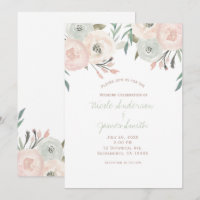 Boda floral moderna verde menta salvia rosa