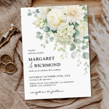 Boda floral moderna y elegante en verde salvia y m