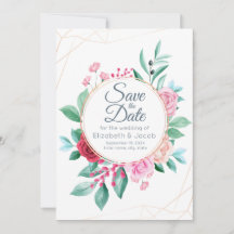 Boda floral moderno rosas rosadas y eucalipto