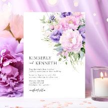 Boda floral morada lila rosa violeta Chic